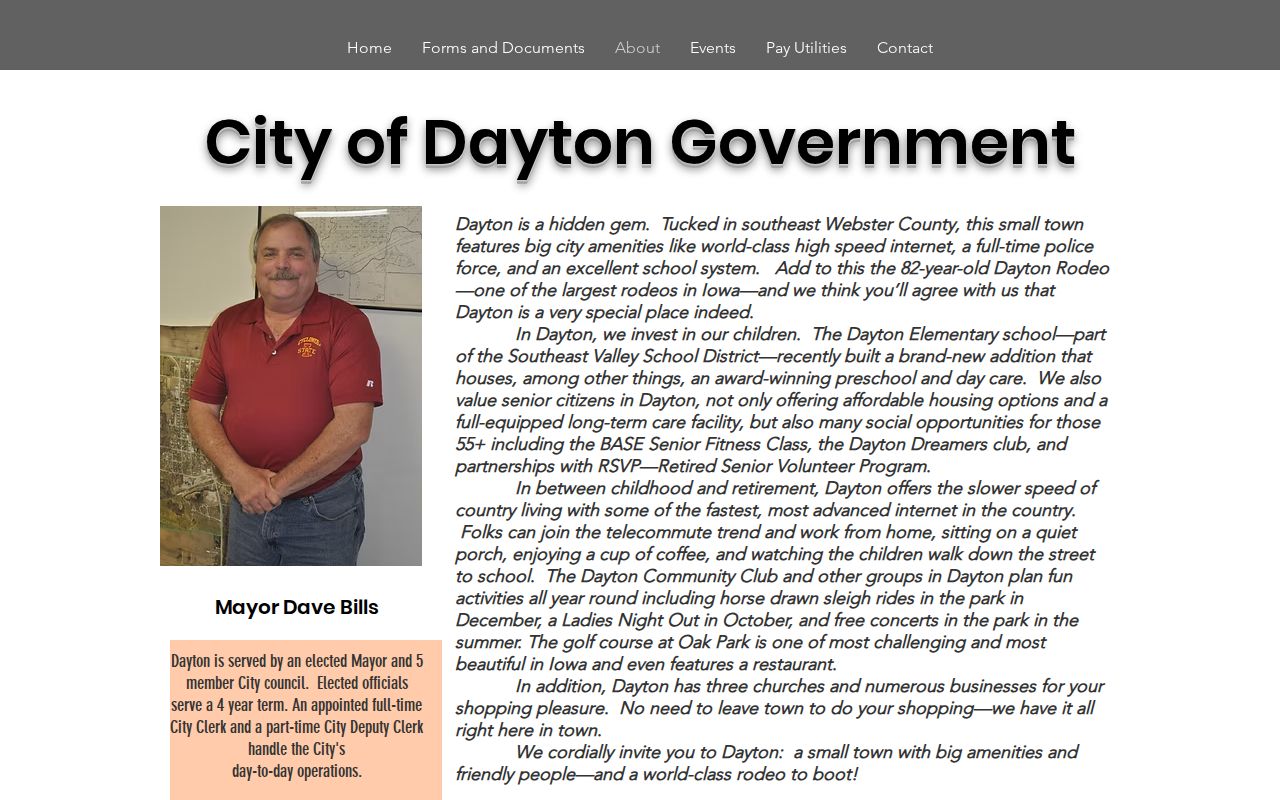 Dayton Iowa government and police booking record contact source